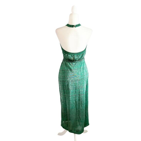 Suboo Aylish Halter Midi Dress Large Green NWT - Picture 5 of 9